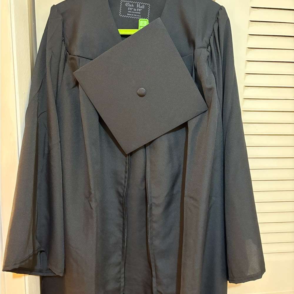 Black Oak Hall Graduation Gown and Cap Set